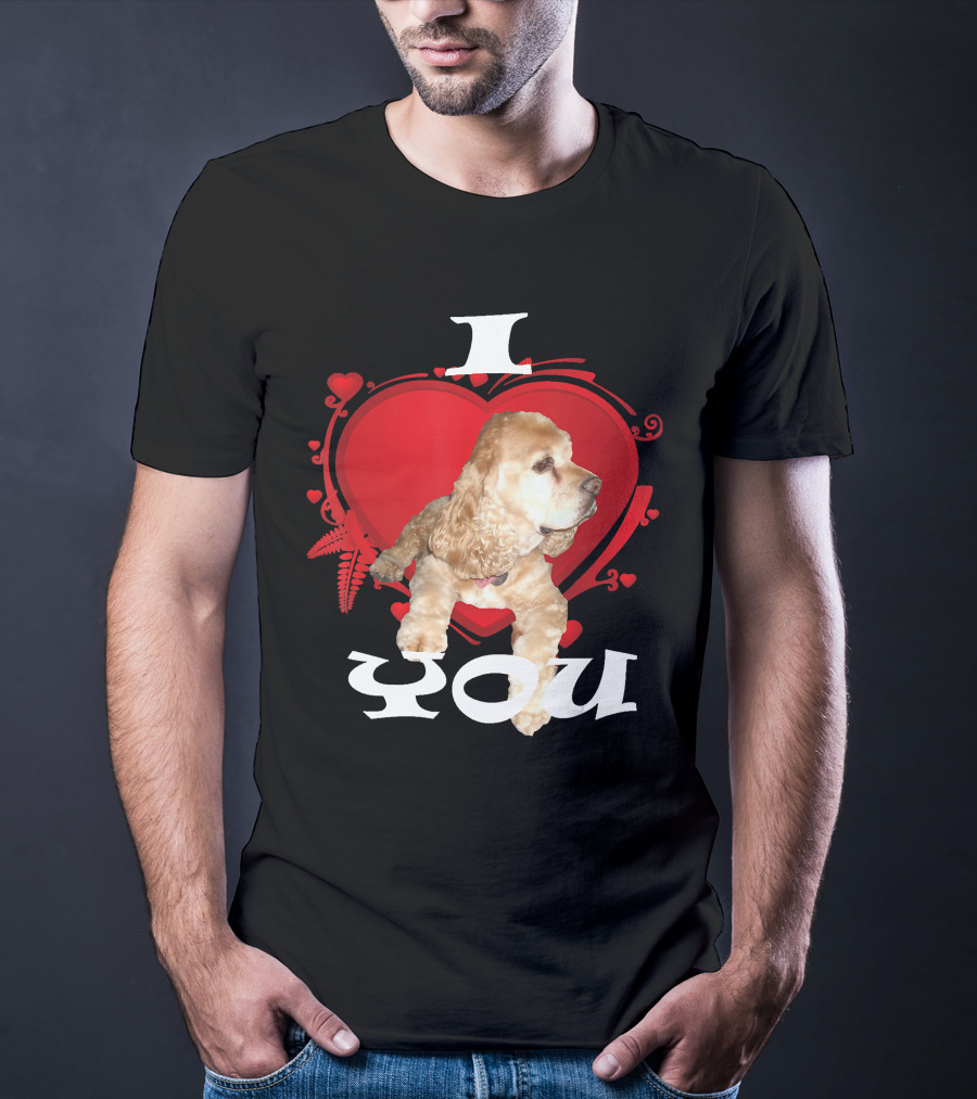 I Heart You Cocker Spaniel Love T-Shirt