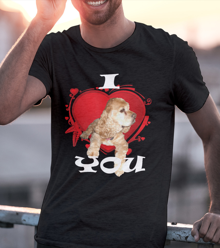 I Heart You Cocker Spaniel Love T-Shirt