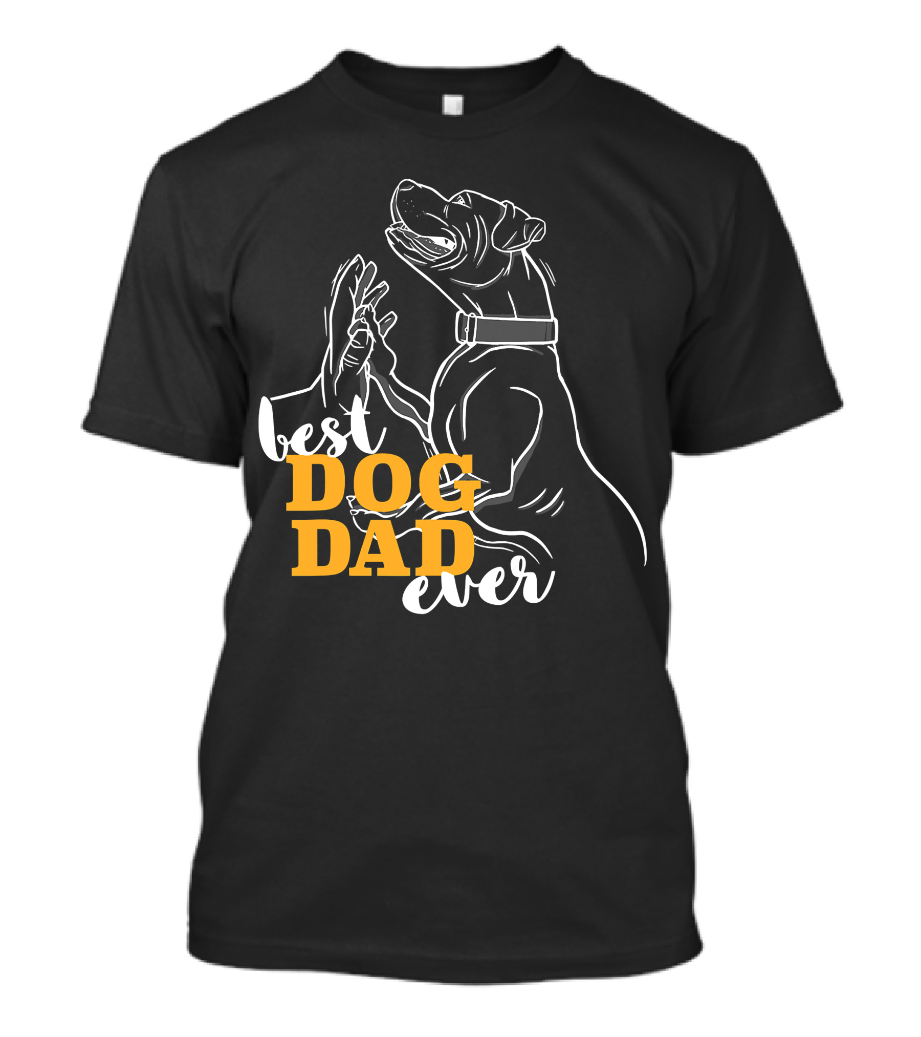 Best Dog Dad Ever Pitbull Boxer T-Shirt