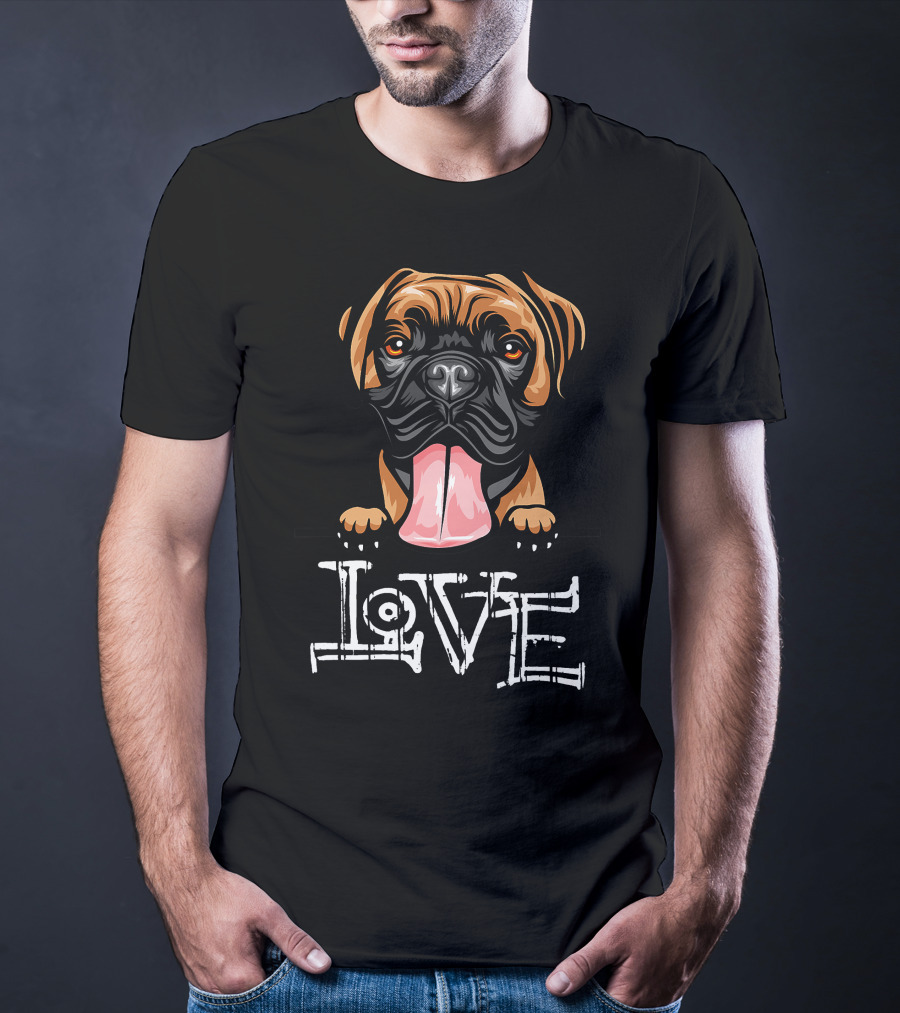 Boxer Dog Love T-Shirt