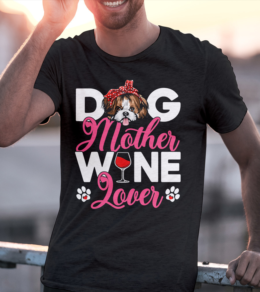 Cute Shih Tzu Dog Mother Lover T-Shirt