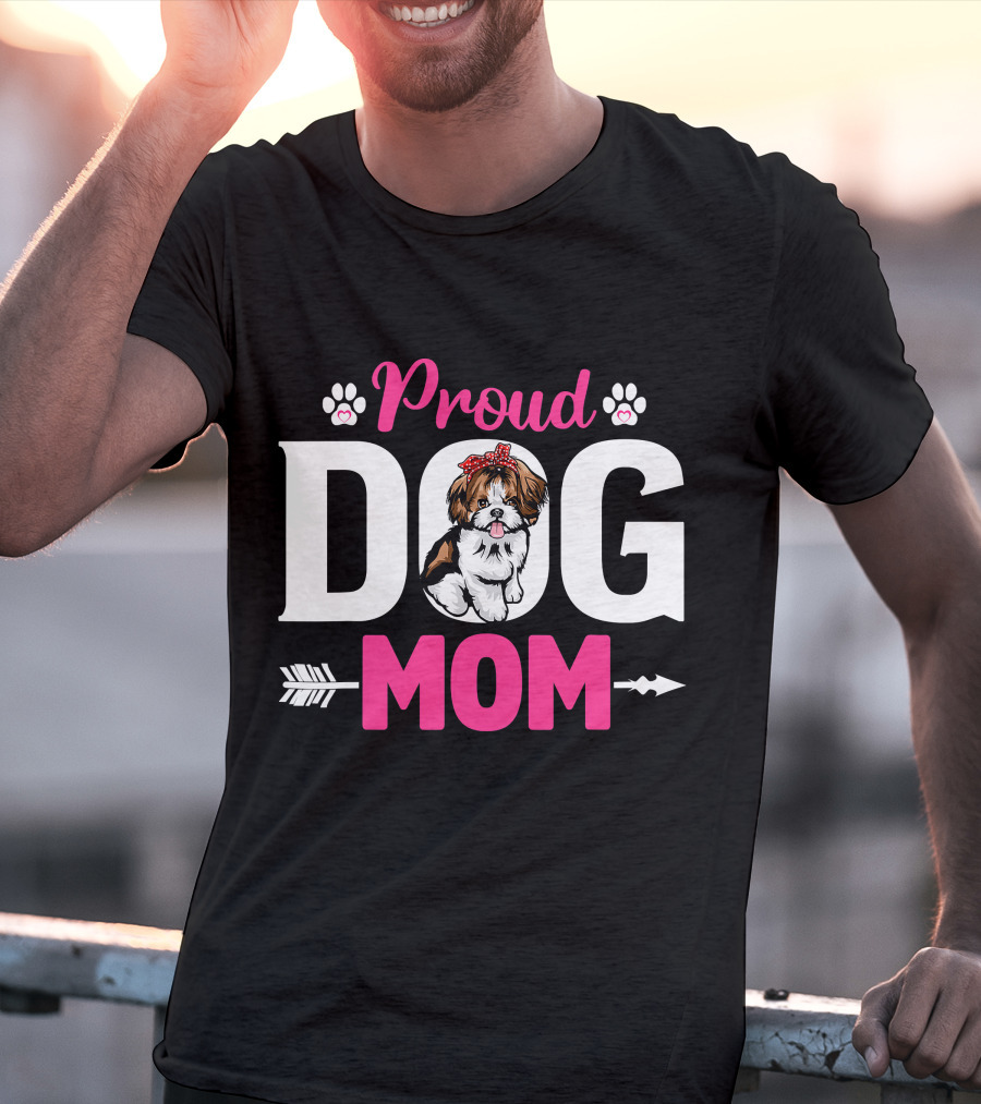 Proud Dog Mom Shih Tzu T-Shirt