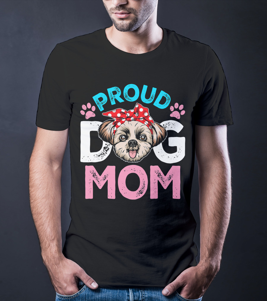Proud Shih Tzu Dog Mom T-Shirt