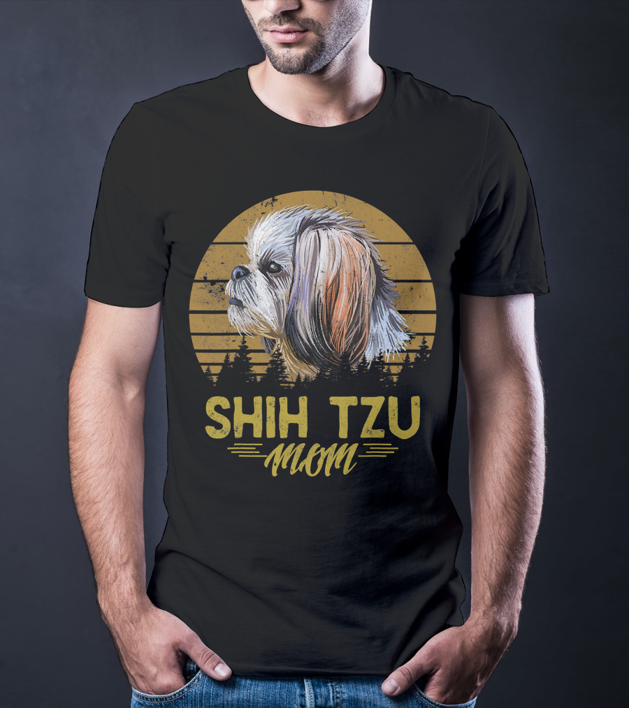 Shih Tzu Mom Retro Dog 365 T-Shirt