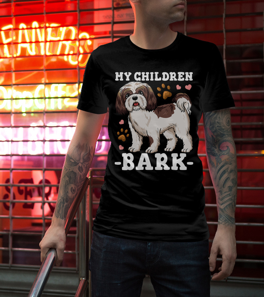 Shih Tzu Paw Heart Bark T-Shirt