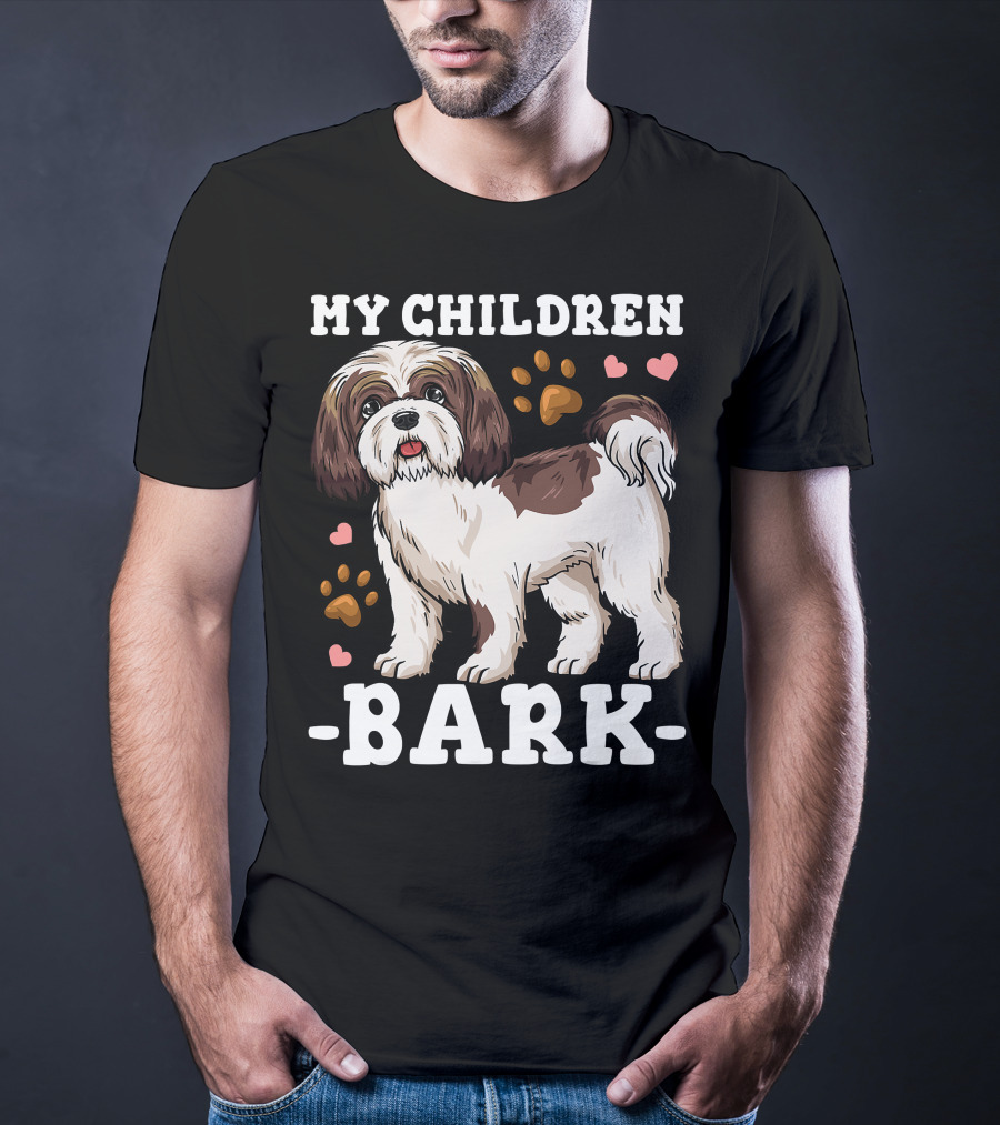 Shih Tzu Paw Heart Bark T-Shirt