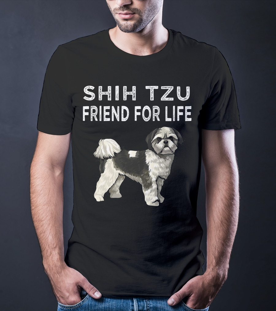 Shih Tzu Friend For Life Dog Friendship T-Shirt