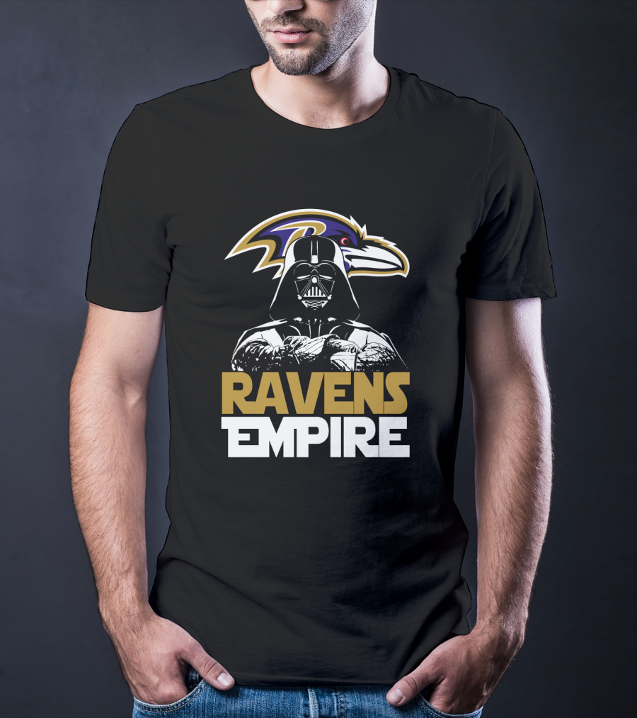 Baltimore Ravens Empire Darth Vader Crossover T-Shirt