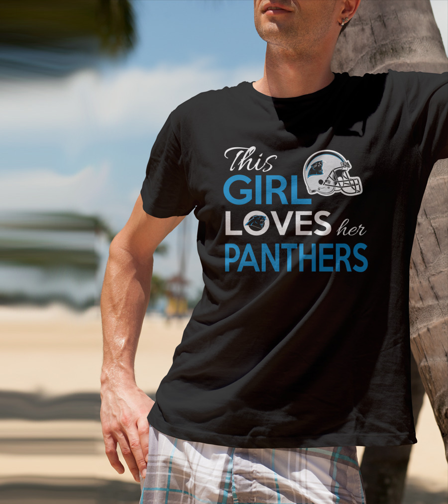 This Girl Loves Her Carolina Panthers T-Shirt