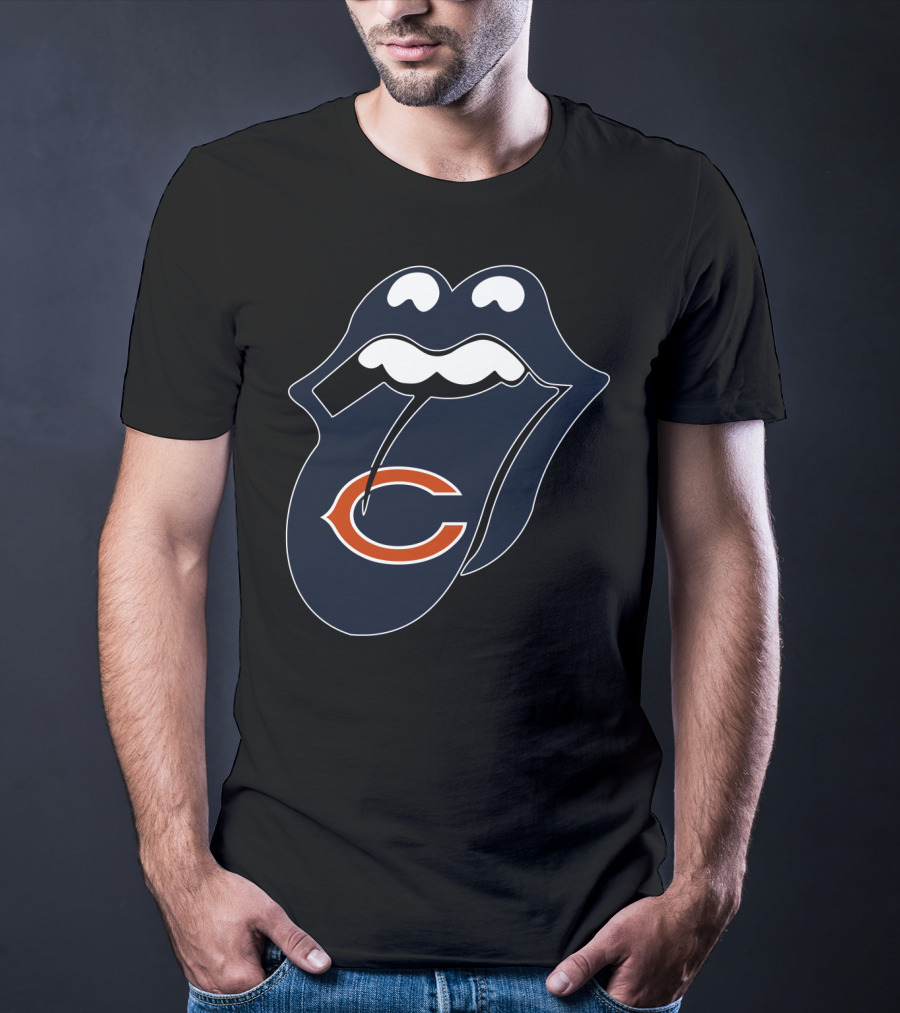 Chicago Bears Lips Logo Icon T-Shirt