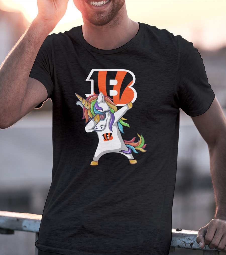 Cincinnati Bengals Dab Unicorn T-Shirt