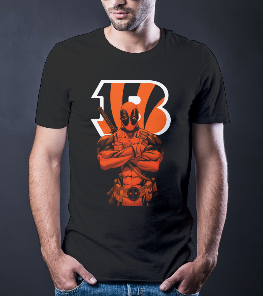 Cincinnati Bengals Deadpool Crossover Fan T-Shirt