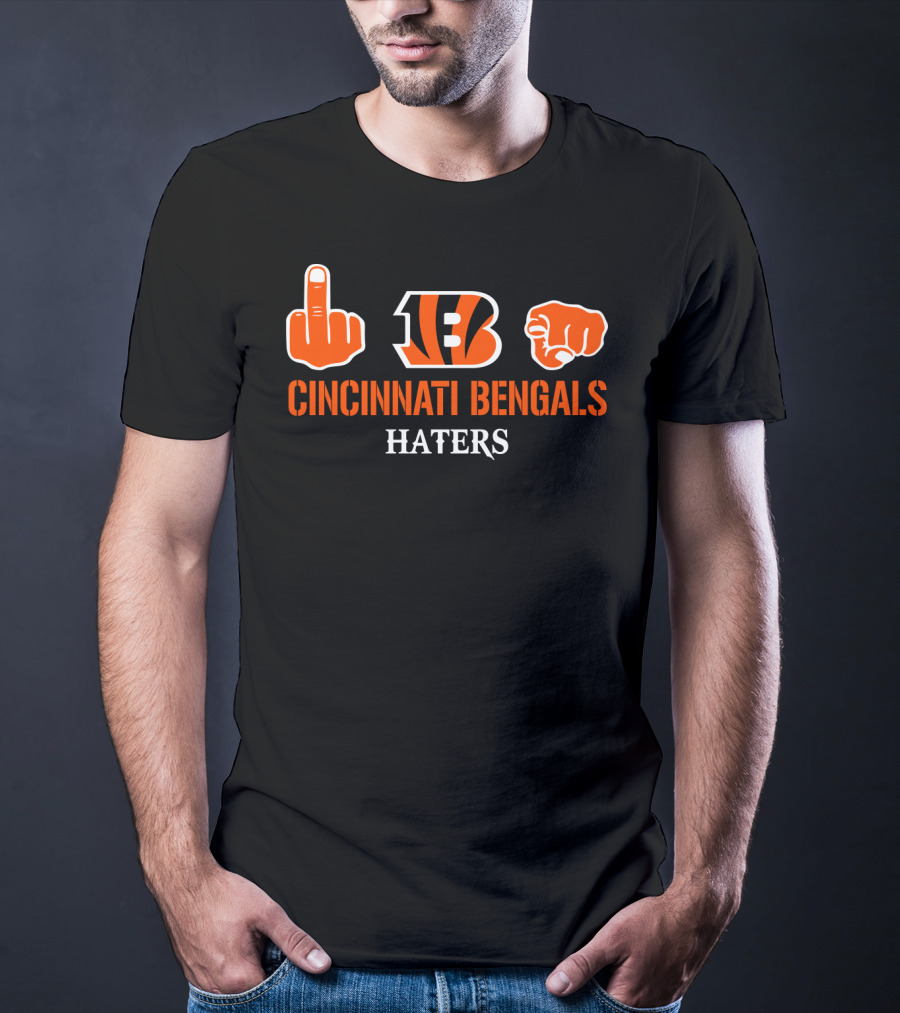 Cincinnati Bengals Haters Logo Icons T-Shirt