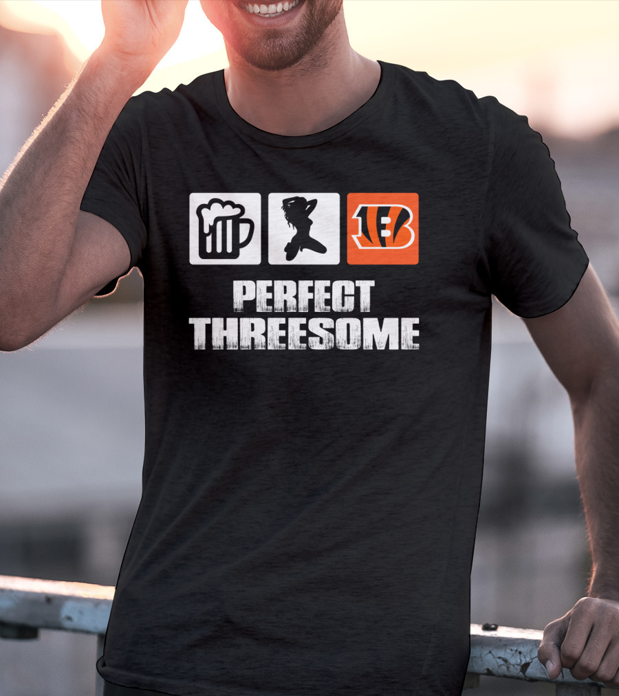Beer Dance Cincinnati Bengals Perfect Threesome T-Shirt