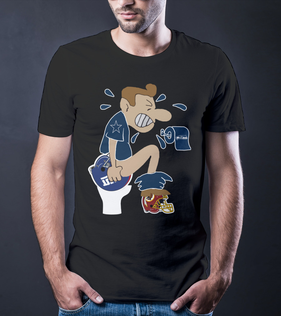 Dallas Cowboys Rivalry Giants Redskins Seahawks Humorous T-Shirt