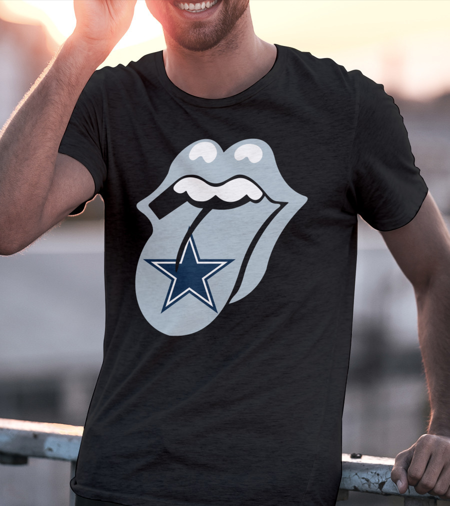 Dallas Cowboys Star With Tongue T-Shirt