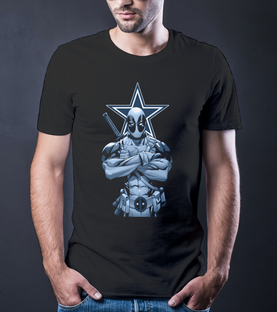 Deadpool Dallas Cowboys Star T-Shirt