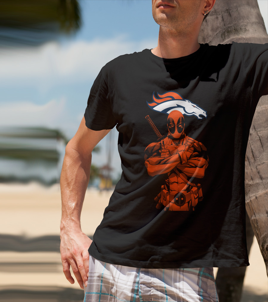 Deadpool Denver Broncos T-Shirt