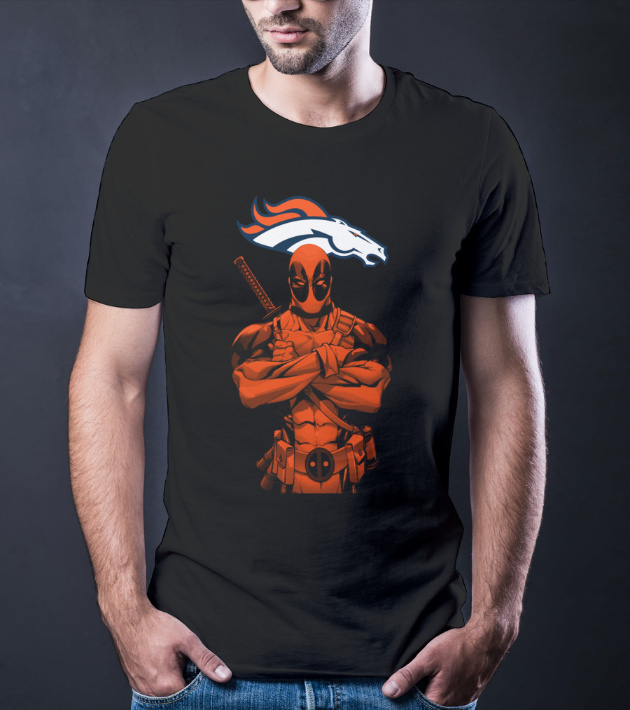 Deadpool Denver Broncos T-Shirt
