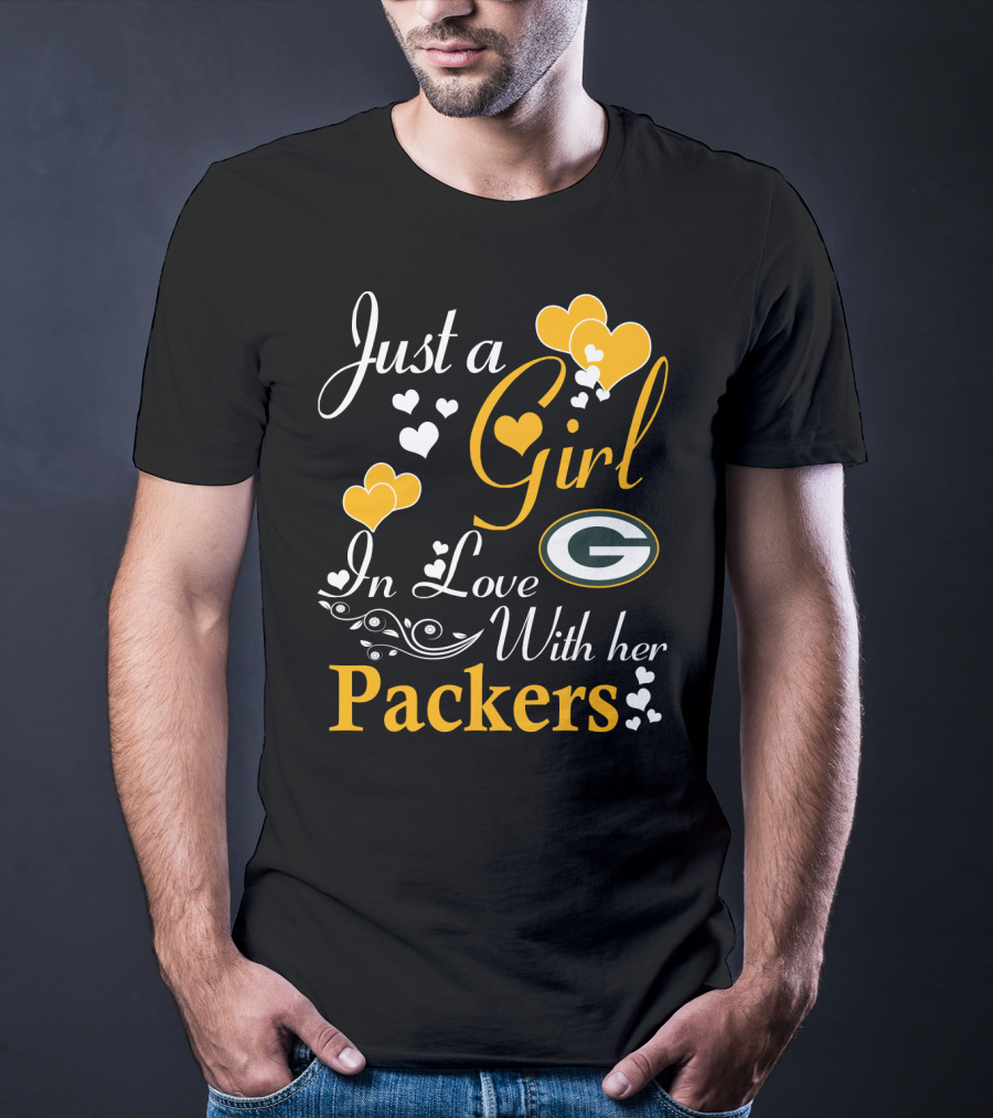 Just A Girl In Love With Her Green Bay Packers T-Shirt