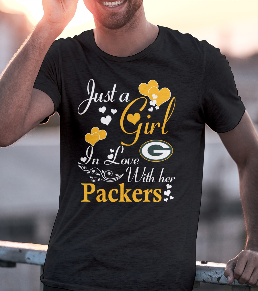 Just A Girl In Love With Her Green Bay Packers T-Shirt
