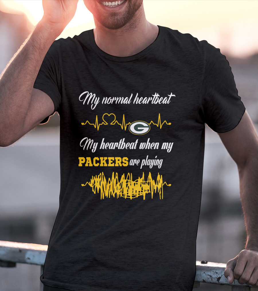 My Normal Heartbeat Green Bay Packers Are Playing T-Shirt
