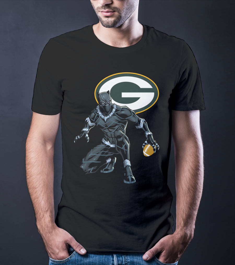 Green Bay Packers Football Superhero Crossover T-Shirt