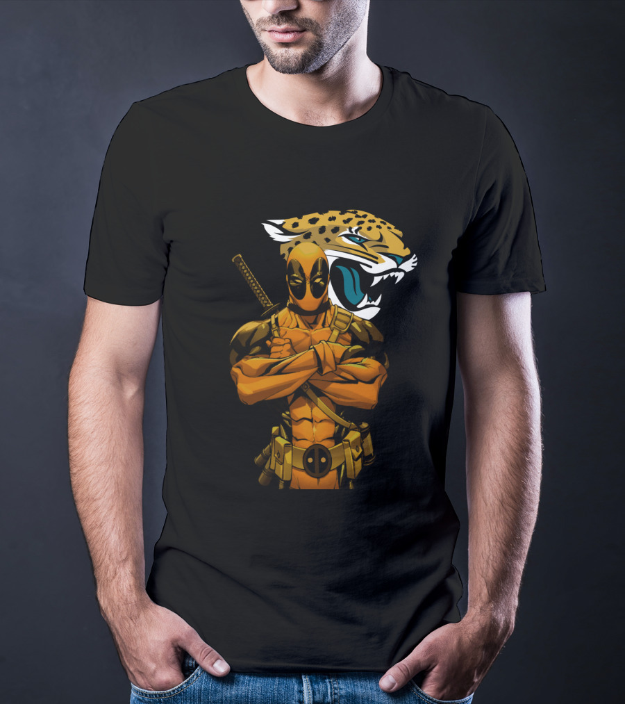 Deadpool Jacksonville Jaguars Crossover Mashup T-Shirt