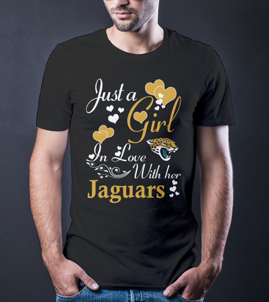 Just A Girl In Love With Her Jacksonville Jaguars T-Shirt