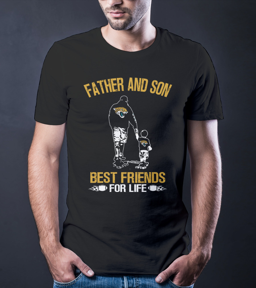 Jacksonville Jaguars Father And Son Best Friends For Life T-Shirt