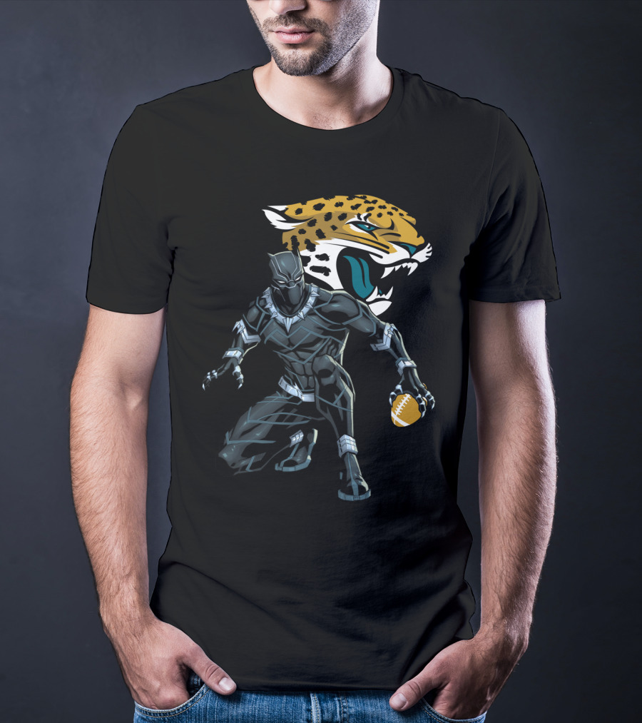 Jacksonville Jaguars Panther Crossover Football T-Shirt