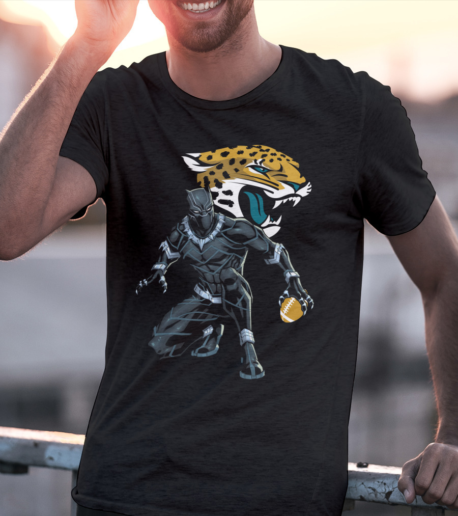 Jacksonville Jaguars Panther Crossover Football T-Shirt
