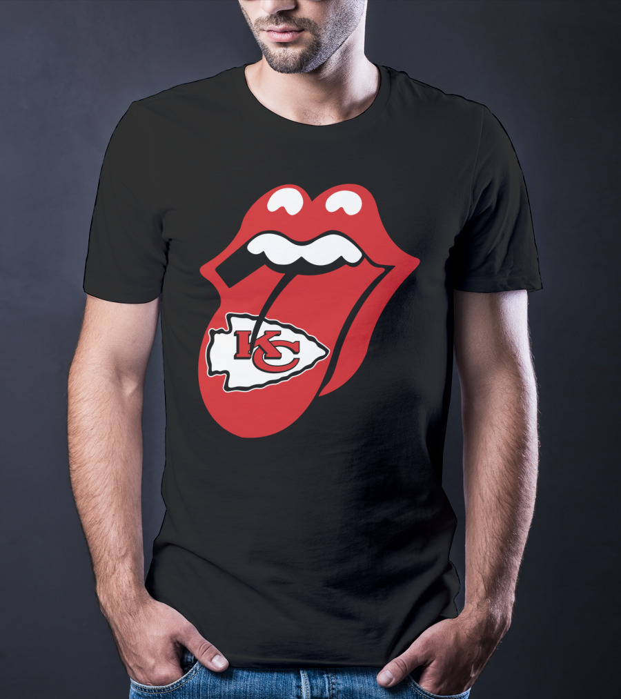 Kansas City Chiefs Kc Arrowhead Tongue T-Shirt