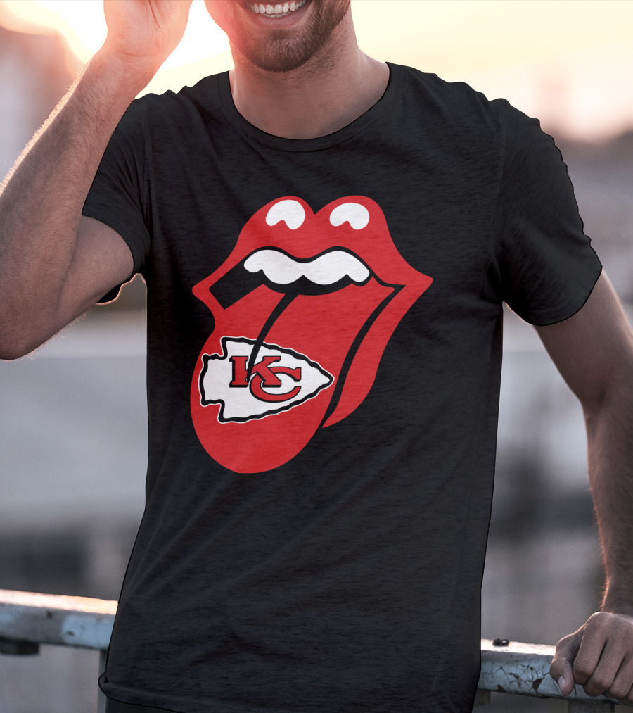 Kansas City Chiefs Kc Arrowhead Tongue T-Shirt