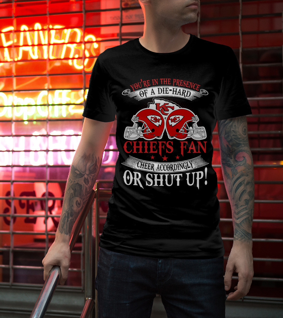 Kansas City Chiefs Fan Die-Hard Cheer Accordingly T-Shirt