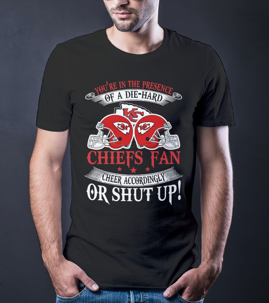 Kansas City Chiefs Fan Die-Hard Cheer Accordingly T-Shirt