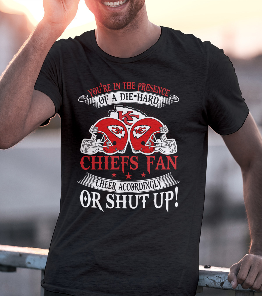 Kansas City Chiefs Fan Die-Hard Cheer Accordingly T-Shirt