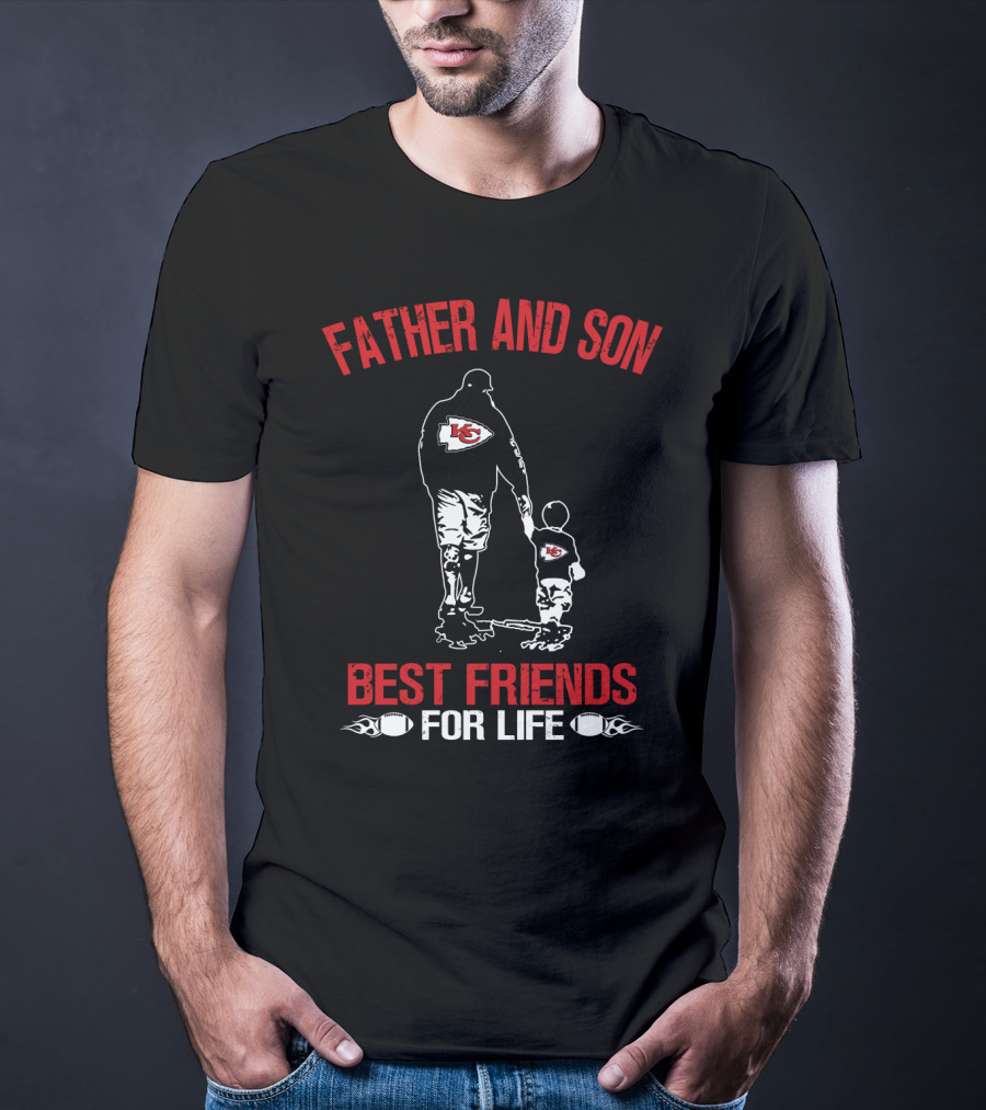 Kansas City Chiefs Father And Son Best Friends For Life T-Shirt