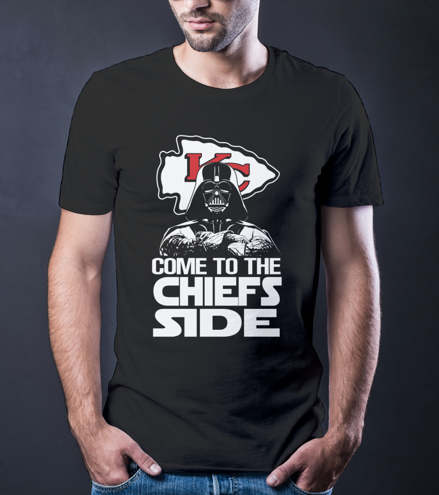 Come To The Chiefs Side Kansas City Chiefs Darth Vader T-Shirt