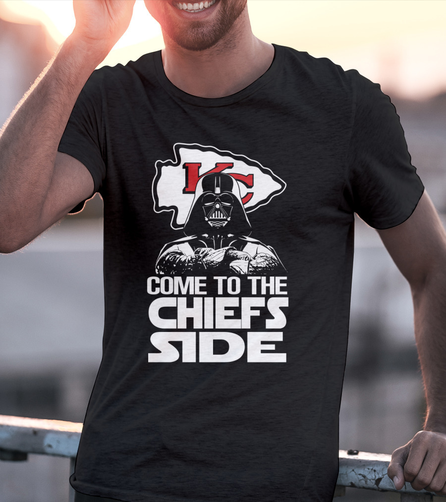 Come To The Chiefs Side Kansas City Chiefs Darth Vader T-Shirt