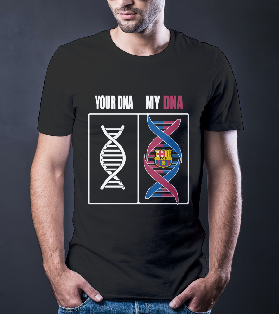 Your Dna My Dna Fcb Barcelona Crest T-Shirt
