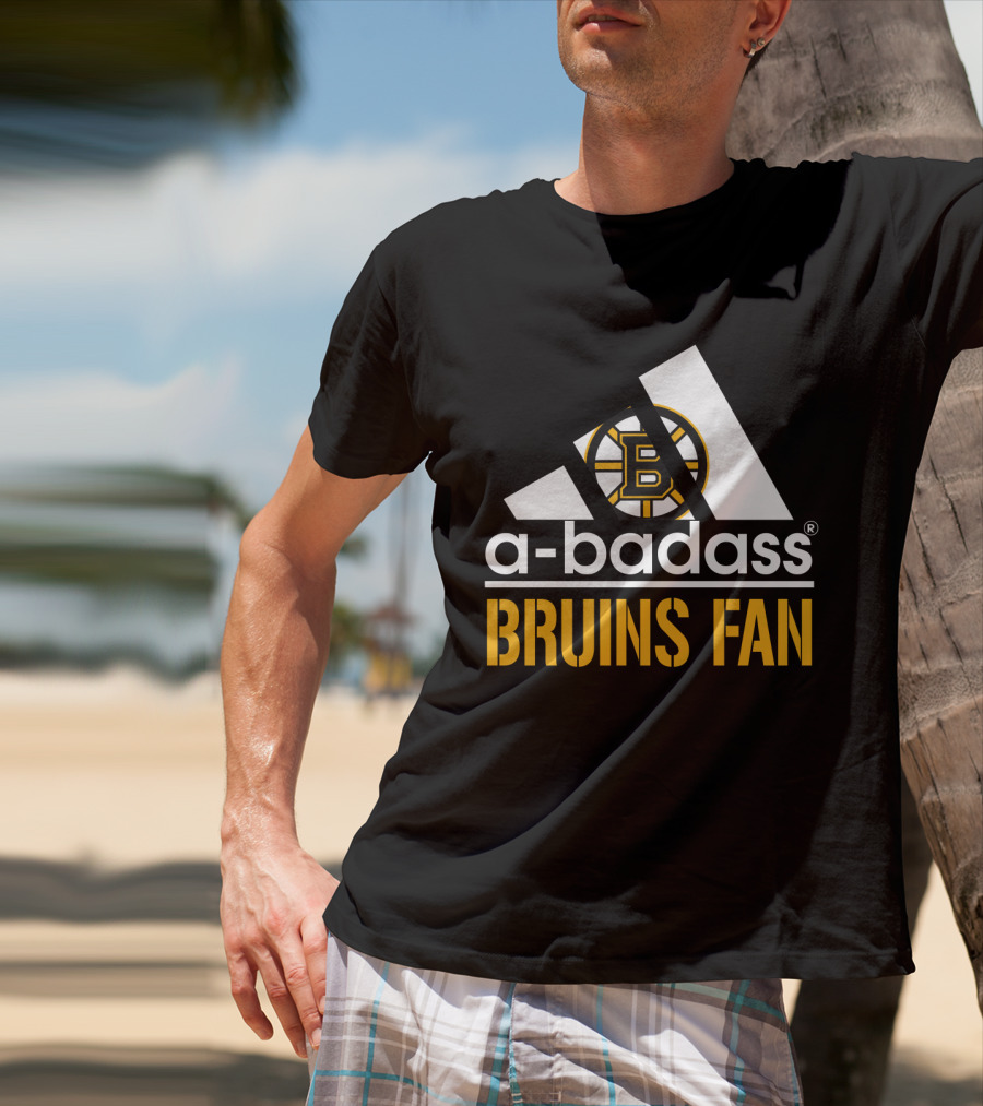 A-Badass Bruins Fan Boston Bruins T-Shirt