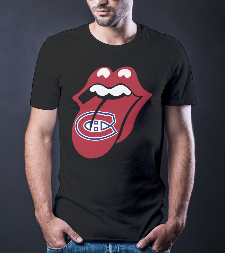 Montreal Canadiens Logo With Iconic Tongue And Lips T-Shirt