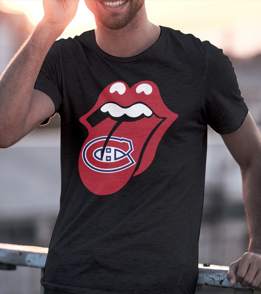 Montreal Canadiens Logo With Iconic Tongue And Lips T-Shirt