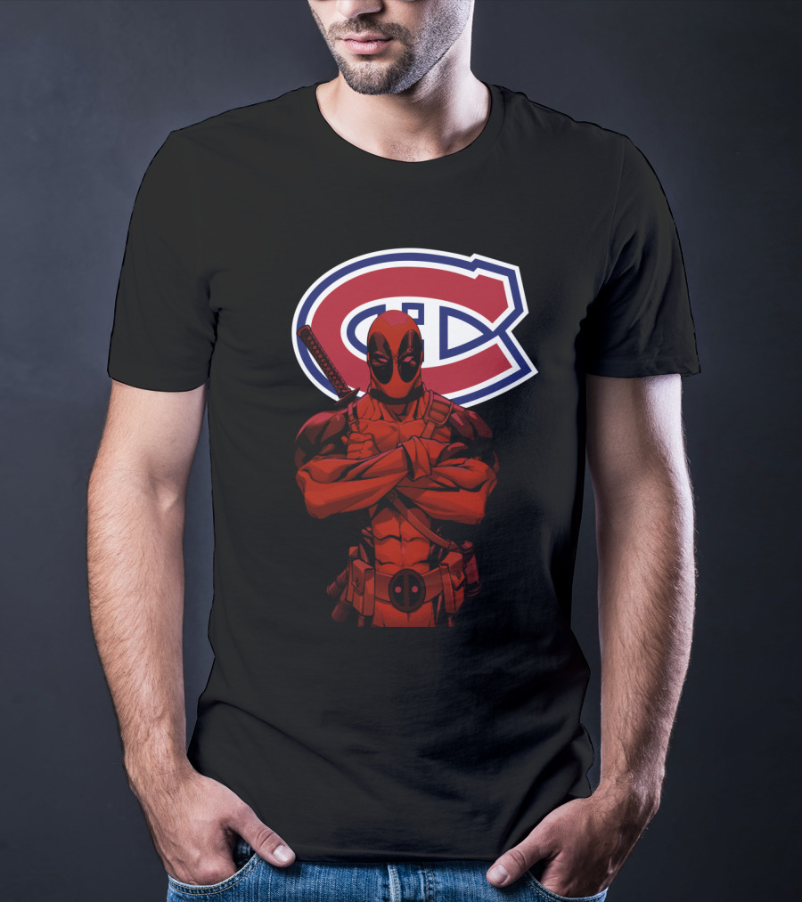 Montreal Canadiens Deadpool Crossover T-Shirt