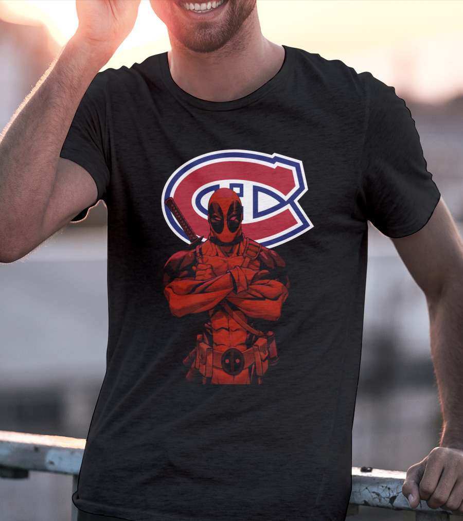 Montreal Canadiens Deadpool Crossover T-Shirt