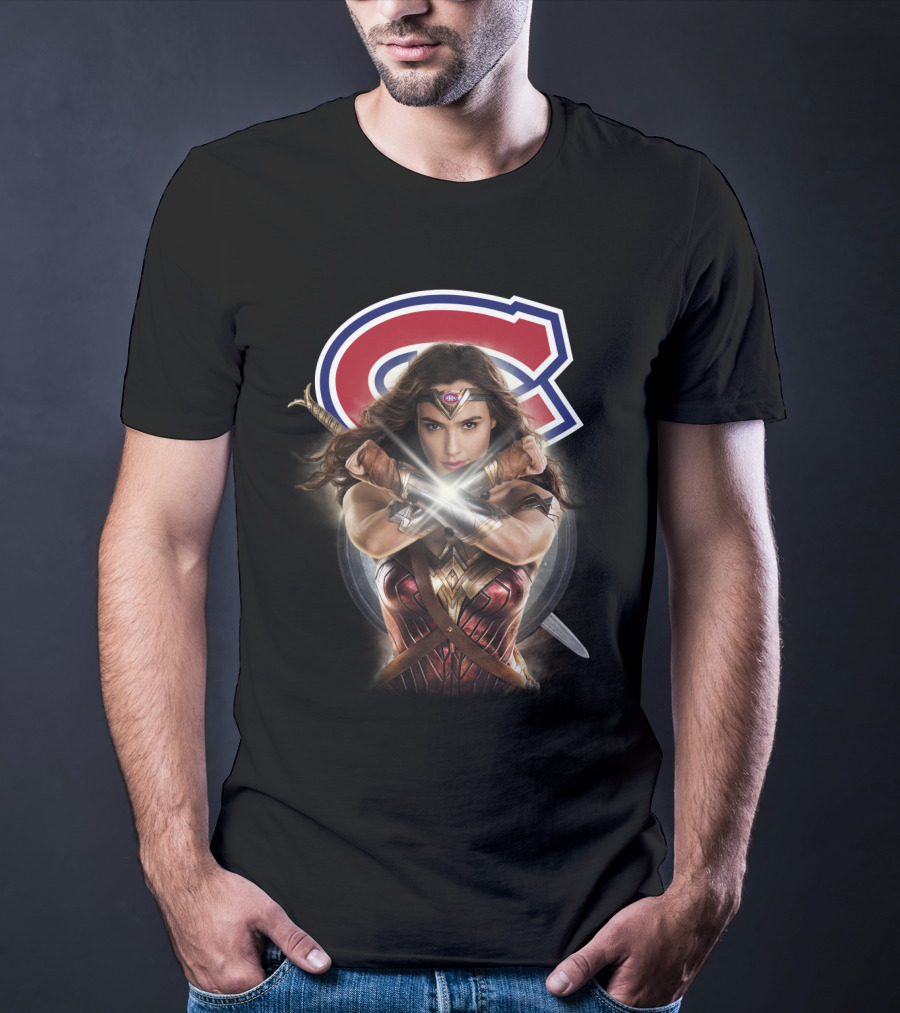 Montreal Canadiens Wonder Woman Crossover T-Shirt