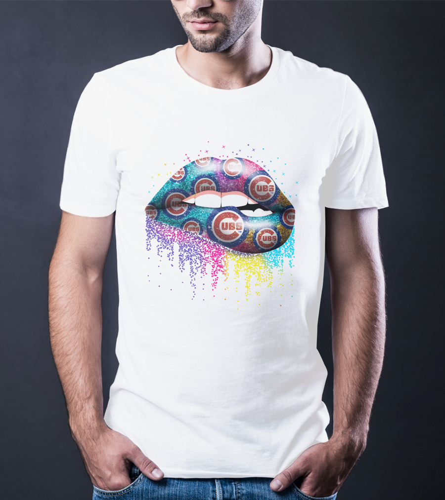 UBS Lip Cubs Cubs Gradient Sparkle T-Shirt