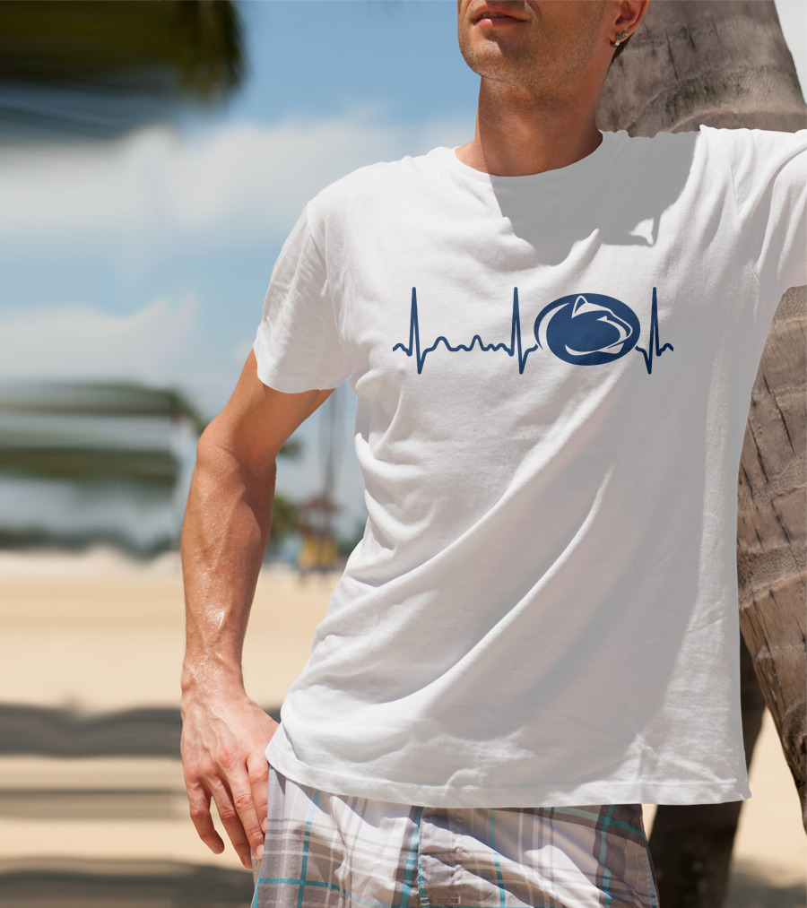 Penn State Heartbeat EKG Nittany Lions T-Shirt