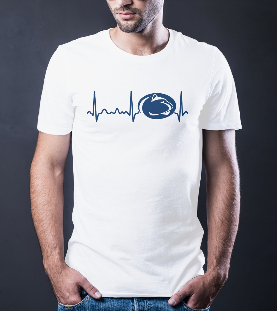 Penn State Heartbeat EKG Nittany Lions T-Shirt